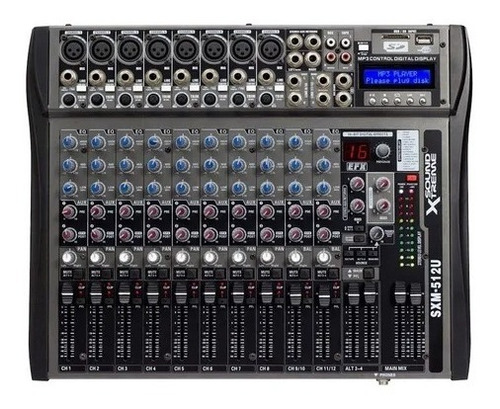 Consola De Sonido Sound Xtreme Sxm512 12 Canales Estudio Fx