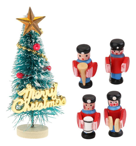 1/12 Árbol De Navidad Con 4 Piezas De Banda Personas, Con