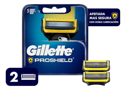 Repuesto Gillette Fusion Proshield X 2 Uds. Contramarcado