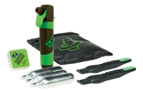 Kit Reparacion Tubelees/co2 Deluxe Genuineinnovations -g2631 Color Negro