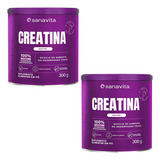 Creatina Sanavita 300g Kit 2 Unidades