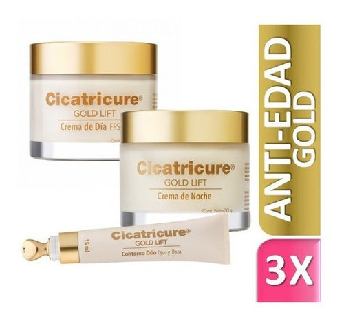 Combo Cicatricure Gold Lift Crema De Dia + Noche + Ojos