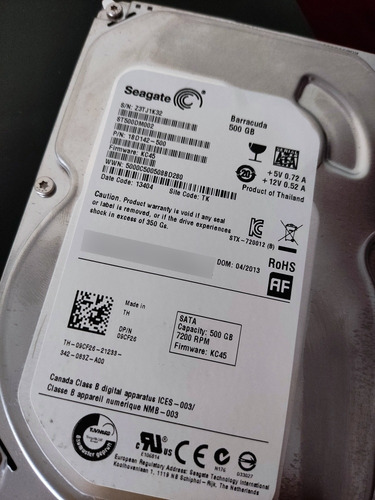 Disco Duro Seagate Barracuda 500 Gb