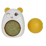 Kit X5 Pelotas Catnip Ball Hierba Gatos Adhesivo Pared Piso