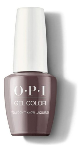 Opi Gelcolor You Don´t Know Jacques! Semipermanente - 15ml Color Gris Oscuro