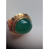 Abotoadura De Ouro Com Jade Verde