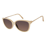 Lentes De Sol Levis Outlook X13128 Beige Mujer