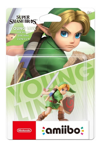 Figura Amiibo Original Young Link Zelda Super Smash Bros