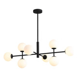 Lampara De Techo Colgante Candelabro Moderno Nórdica Cosmos Color Negro