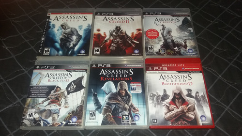 Lote De Jogos Ps3 Usados - Coleção Assassin's Creed 