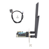 Adaptador Wifi Pci E Doble Banda 2.4/5ghz 300/867mbps Inalám