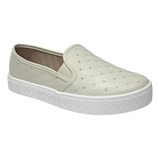 Tênis Moleca Casual Slip On 5712.323 Feminino Bege