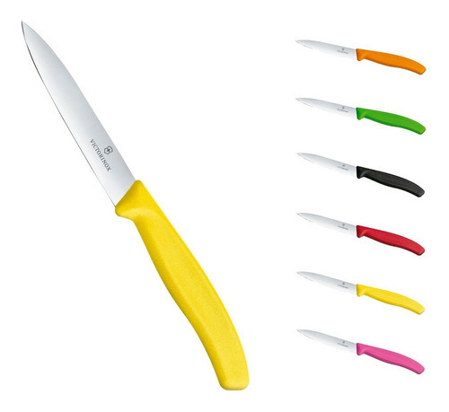 Cuchillo De Cocina Victorinox Swiss Classic Legumbres 10 Cm Color Amarillo