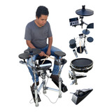 Bateria Eletrônica Completo 5 Pads 108 Timbres Facil Montar