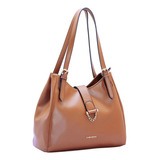 Bolsa Chenson Feminina Ombro Tote Saco 84049 Média Cor Marrom