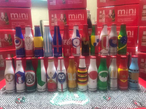 Coca Cola Mini Mundialistas Colección Completa 25 Botellitas
