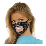 Mascarilla De Comunicación Sonrisas Con Vinilo Transparente