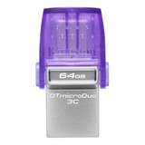 Memoria Usb Micro Duo 64gb Kingston 3c 200mbs Dual 