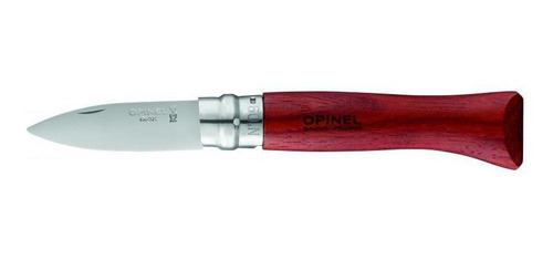 Cuchillo Para Ostras Opinel N°9 Mango Palo Rojo