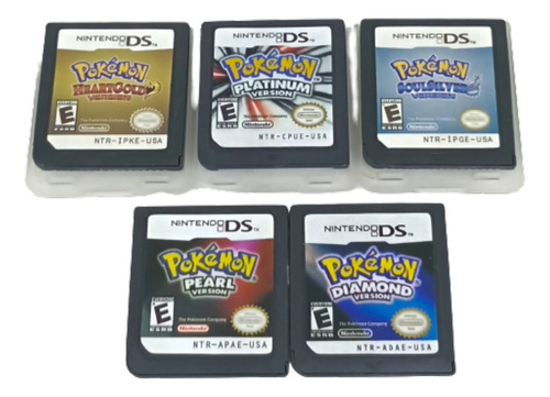 Coleção Pokémon Nds Platinum Heart Gold Soul Silver 2 3 Ds