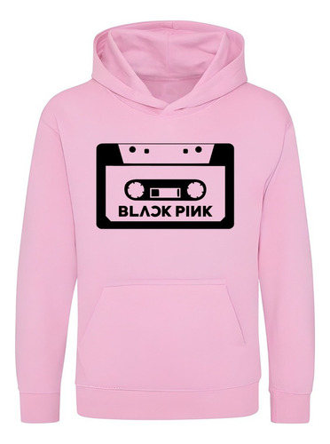 Polerón Black Pink Cassette K-pop Koreano Rosa  Grafimax