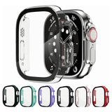 Funda Glass+ Para Apple Watch Series Se 8 7 5 3, Templada