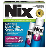 Nix Lice Killing Crema De Enjuague, Family Pack - Maximum St