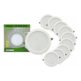 Plafon Led 12w Luminario Empotrable Spot Bote 10 Piezas