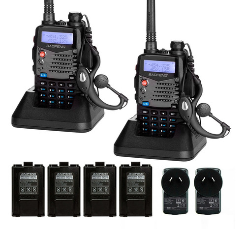 Set Handies Baofeng Uvra Uhf Vhf Doble Banda Walkie Talkie