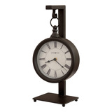 Reloj De Repisa - Metal Negro, Rustico, 14.25 