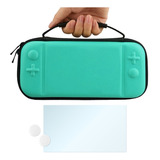 Switch Lite Estuche + Mica + Grips Joystick Case Funda Mini