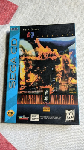 Supreme Warrior Sega Cd Juego Completo Y Rarisimo 