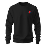 Sudadera Sweater Bordado Consola Playstation Ps Logo 