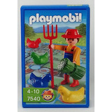 Playmobil 7540 Granjero Gallina Country Juego De Mesa Tabler