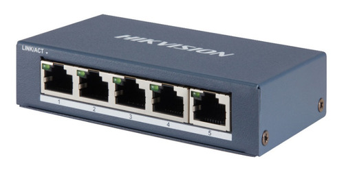 Switch Gigabit Hikvision 5 Puertos Metalico 10/100/1000 Pro