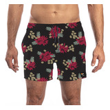 Short De Baño Reef Bloom Hombre Negro