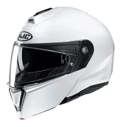 Casco Rebatible Hjc I90 Solid Blanco Brillante Bamp Group