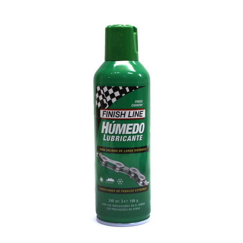 Lubricante Bicicleta Finish Line Humedo Aerosol 246 Ml