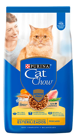 Cat Chow Gatos Esterilizados Sin Colorantes X 15 Kg