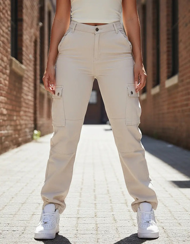Mycity®  Pantalones De Cintura Alta Para Mujeres | MercadoLibre