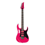 Guitarra Eléctrica Ibanez Pia/jem/uv Jemjrsp Stratocaster De Meranti Pink Con Diapasón De Jatoba