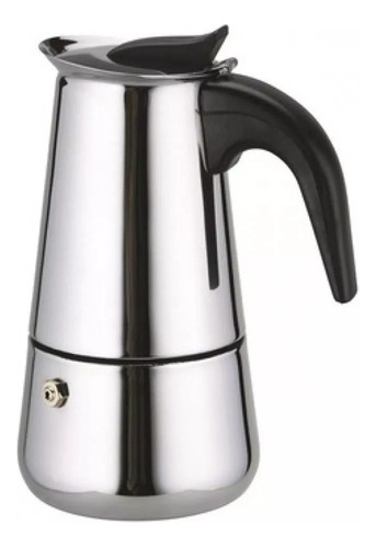 Cafetera Espresso Maker 9 Tazas Manual Plateada Italiana