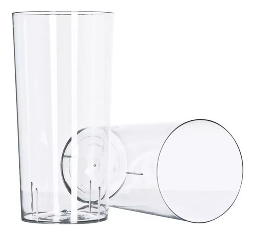 Vasos Plásticos Trago Largo Cristal (x 20 Unidades)