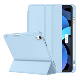 Funda Para iPad Air 4 Zryxal Rígido Soporte Lápiz Azul Claro