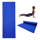 Tapete Yoga Pilates Fitness Antiderrapante Gym 6mm Espesor Color Azul