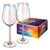 Dragon Glassware Copas De Vino, Cristal Iridiscente, Utensil