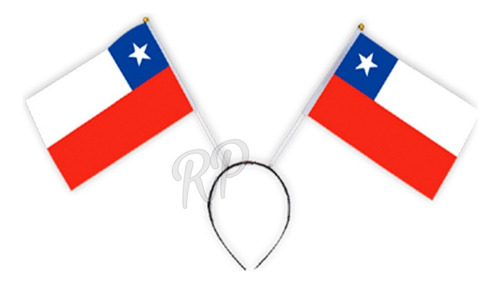 Diadema Cintillo Con Banderas De Chile, Fiestas 