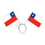 Diadema Cintillo Con Banderas De Chile, Fiestas 