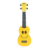 Ukelele Soprano Mahalo U-smile Series Smile Con Funda Original Cuerpo De Sengon Cuerdas Aquila Ideal Estudio Laqueado