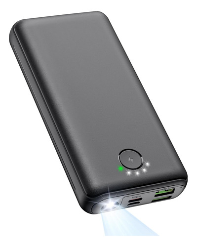  Cargador Portatil 30000mah,para iPhone iPad Samsung-negro